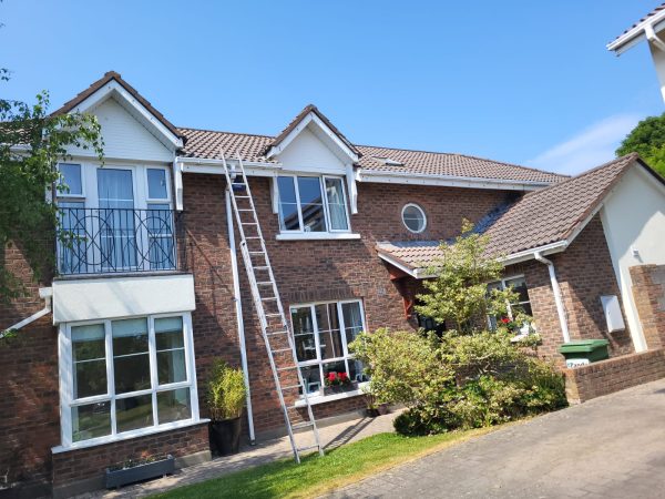 Gutters being repaired in Allen