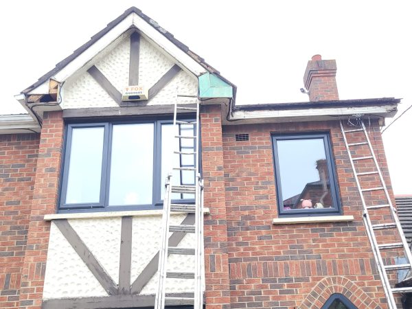 Gutters being repaired in Kilmeage