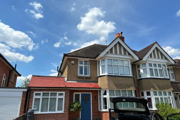 Roof being repaired in Prosperous